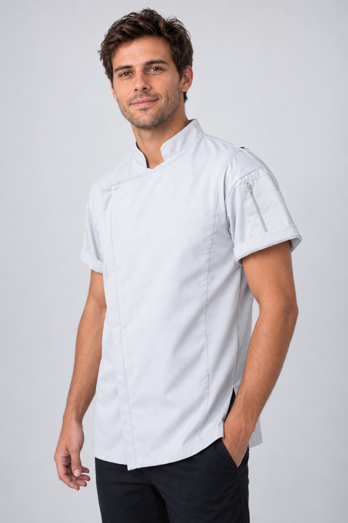 Chaqueta de chef manga corta