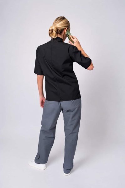 Pantalón gastronómico Harlem gris unisex vista trasera
