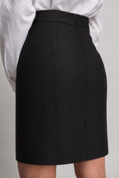 falda Nina en negro espalda